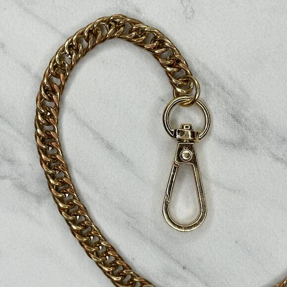 Gold Tone Chain Link Purse Handbag Bag Replacement Strap - Picture 11 of 11
